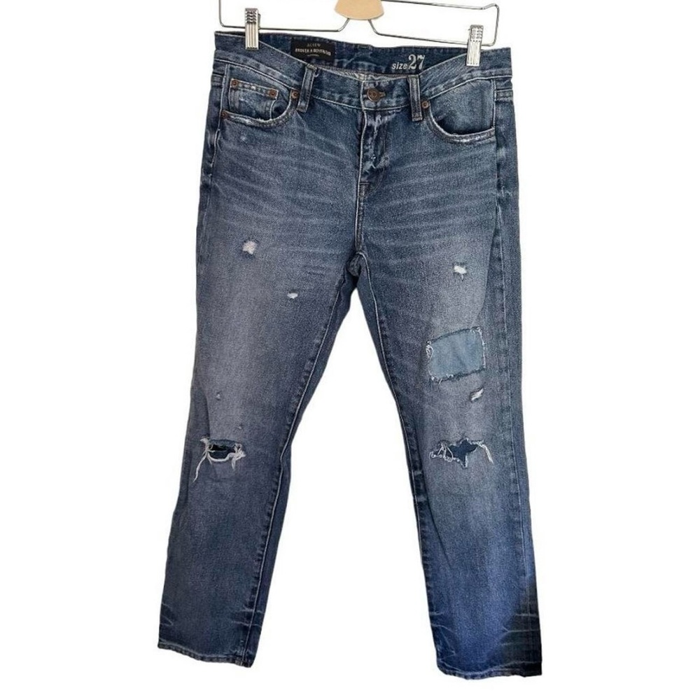 J. Crew Blue Broken-In Boyfriend Jeans